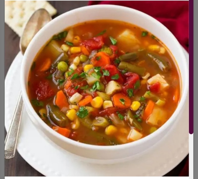 Picture of chicken Vegetable Soup-Half
